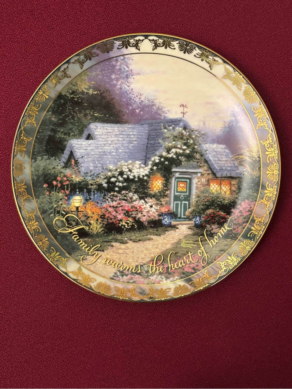 Thomas Kinkade Weathervane Hutch Places in the Heart Collection Plate 4th Issue